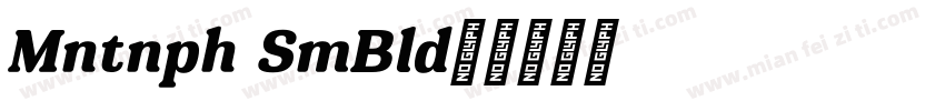 Montnapha SemiBold字体转换
